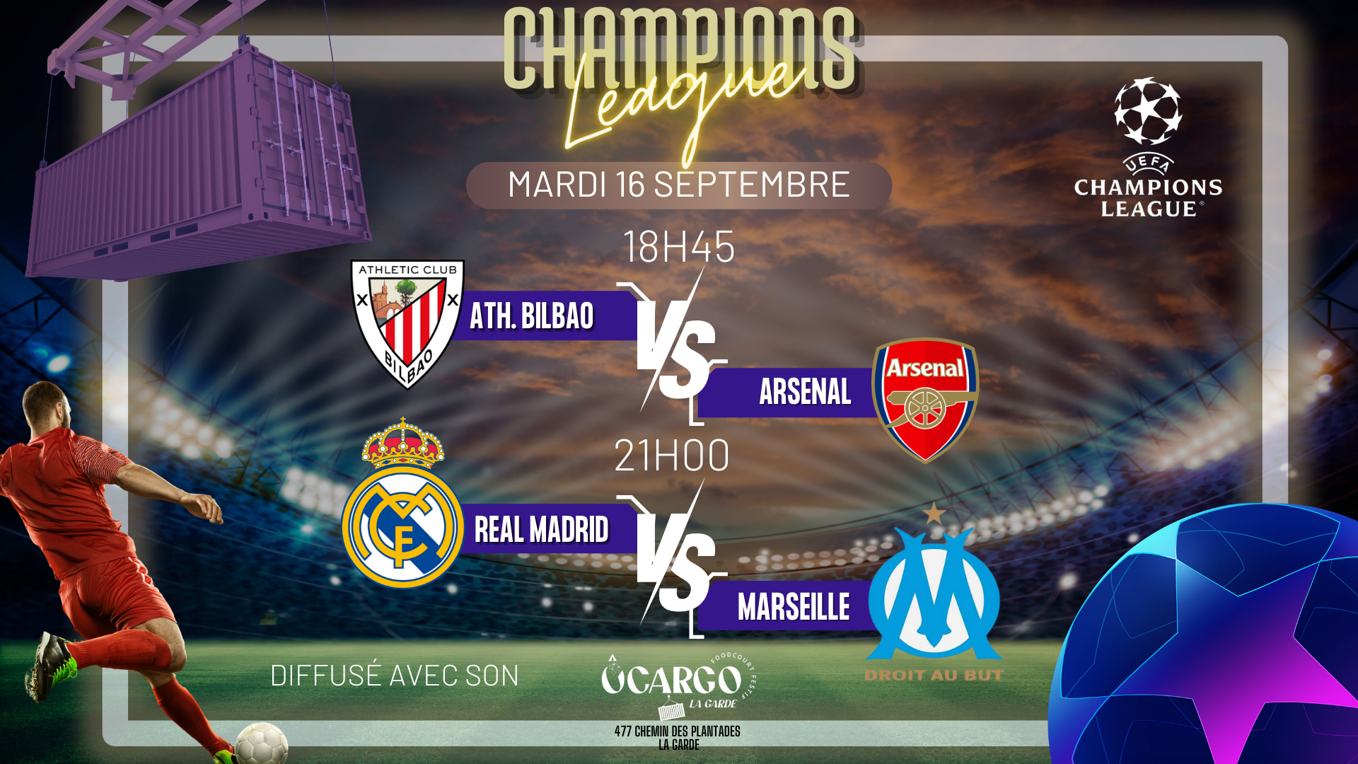 CHAMPIONS LEAGUE 16 Septembre FB