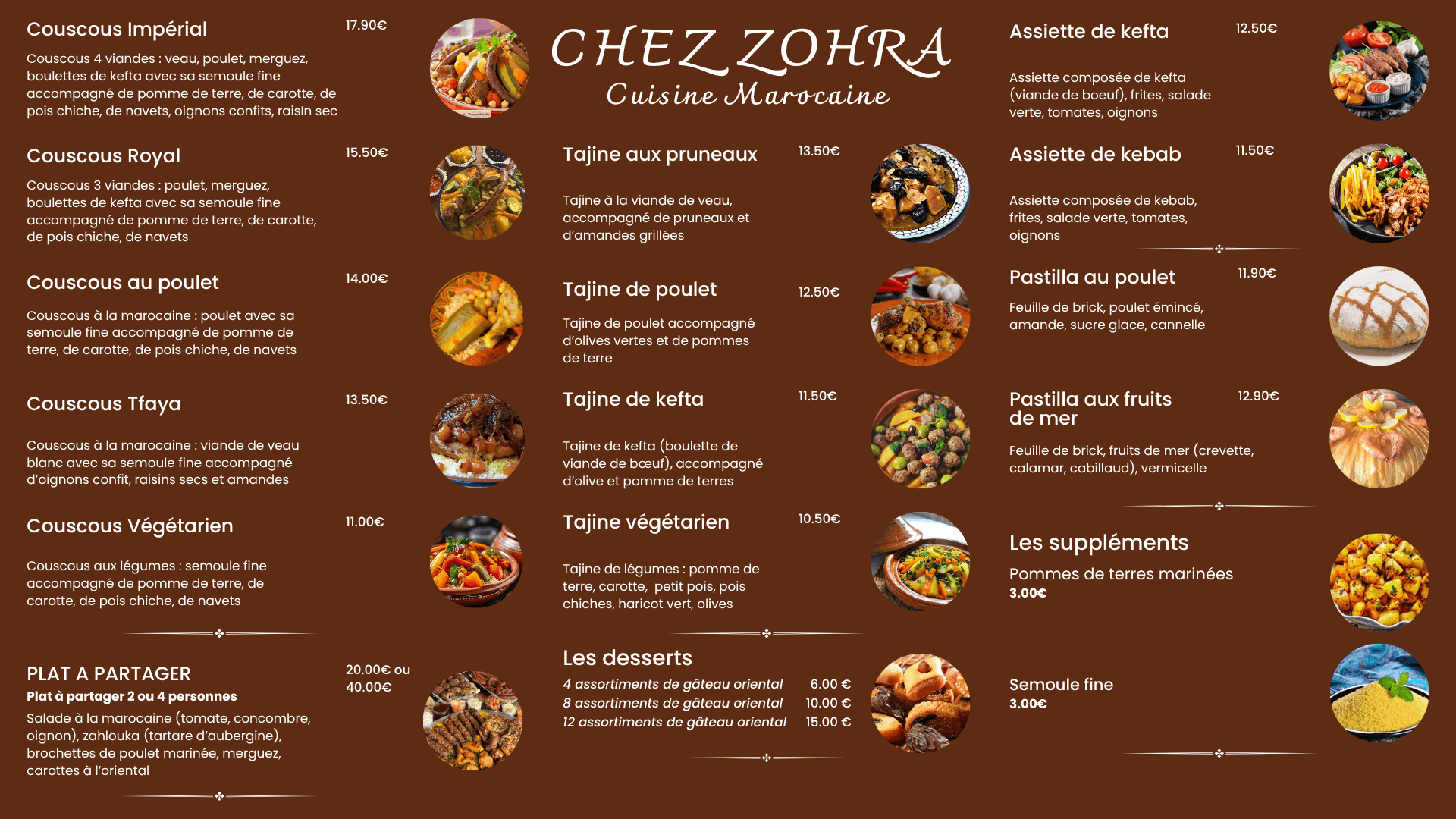 Menu Ecran Chez Zohra (1)