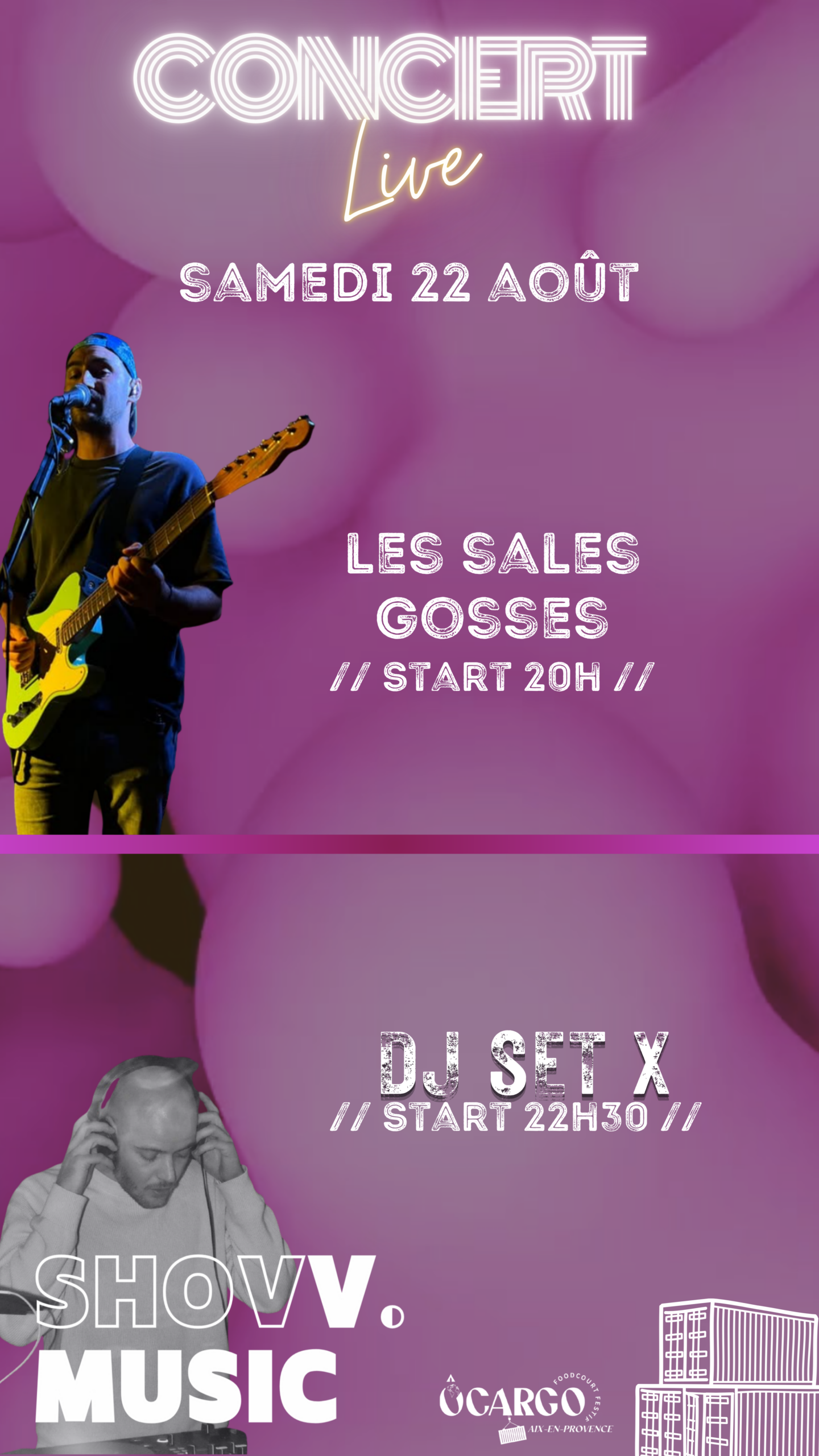 LES SALES GOSSES + SHOVV 22-08